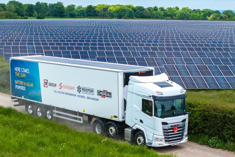 TIP trialling a solar-powered refrigerated trailer