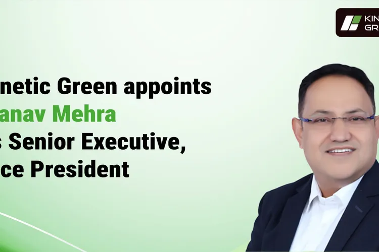 Kinetic Green Energy appoints new Senior Executive Vice President