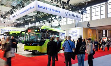 VinFast Unveils EB 8 and EB 12 E-Buses at Busworld 2025