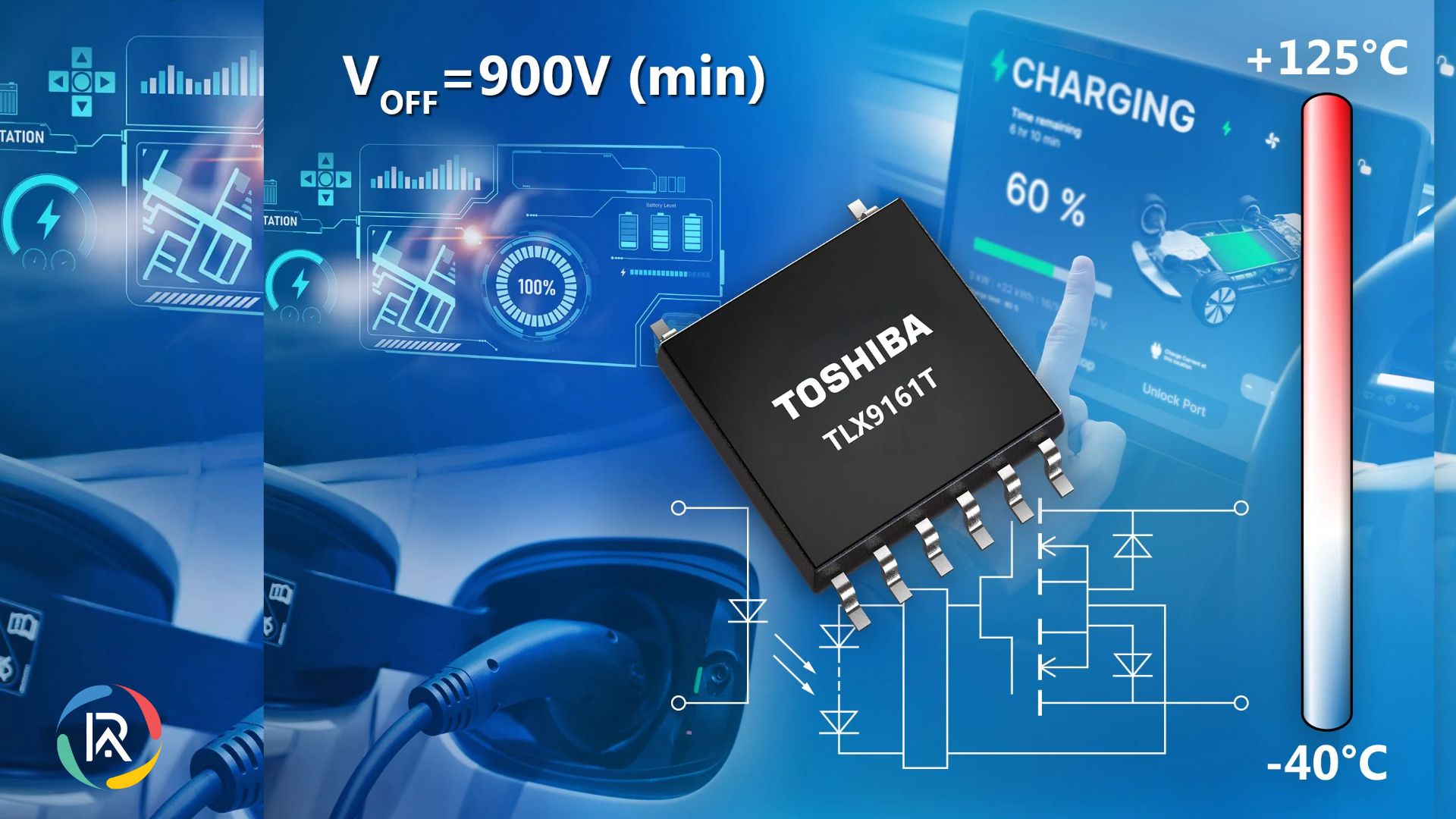 Toshiba Launches TLX9161T Photorelay for EV Systems 