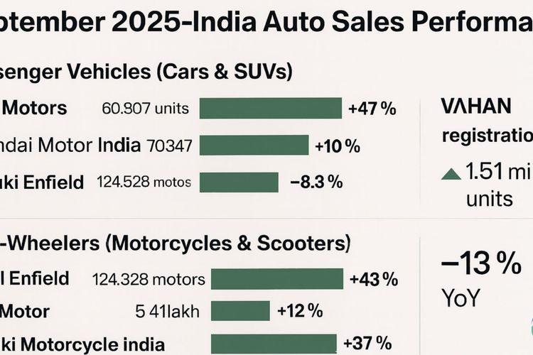 India Auto Sales Sep 2025: Cars & Bikes Trends 