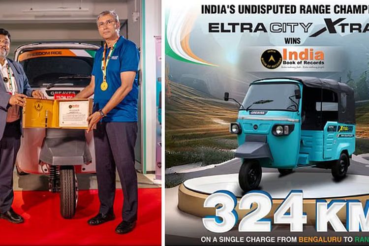 Greaves Eltra City XTRA Sets India Record with 324 km Single-Charge Run