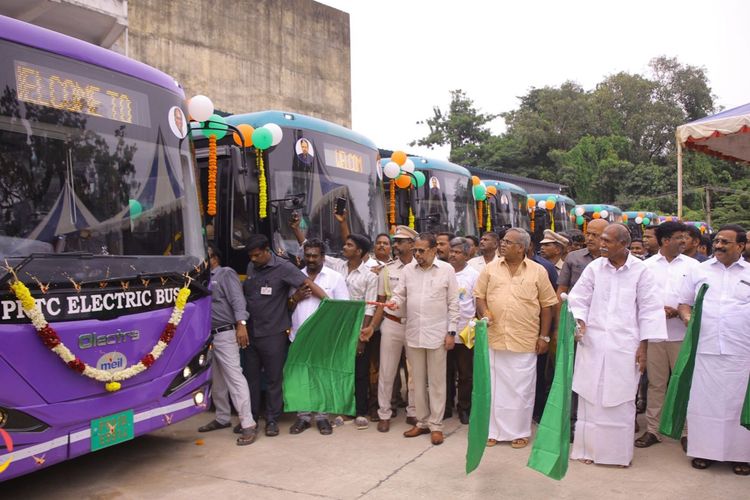 Puducherry Flags Off 25 Olectra E-Buses Under Smart City Drive