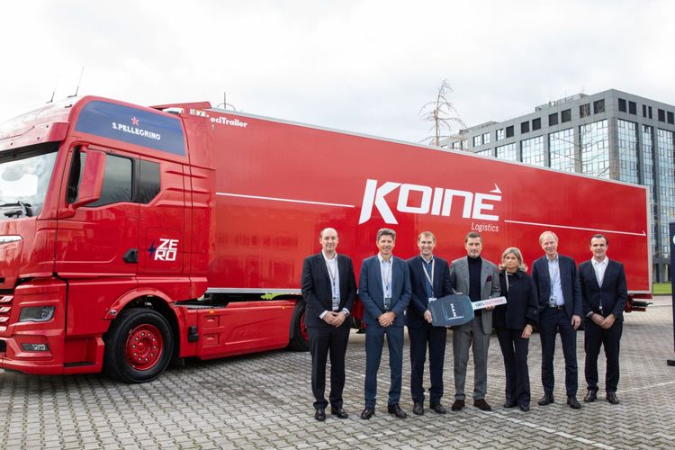 MAN delivers first eTGX electric trucks to Koinè