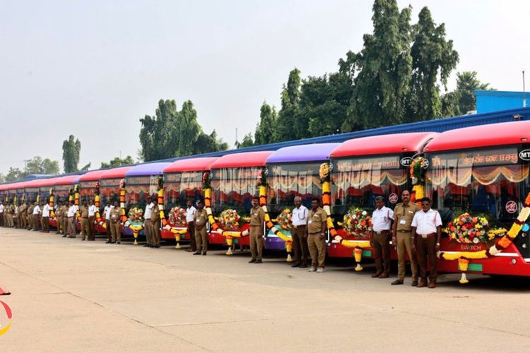 Poonamallee Depot Gets 125 New E-Buses